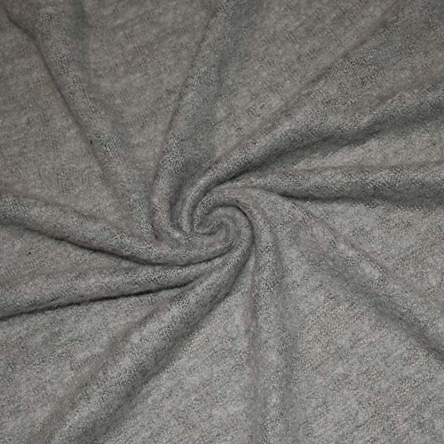 Cement Gray Semi-Opaque Brushed Texture Sweater Jersey Knit DFW11371