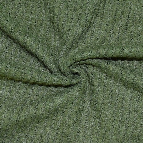 Herbal Green Semi-Opaque Pique Knit
