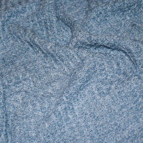Ocean Spray Blue Semi-Opaque Pique Knit DFW11377