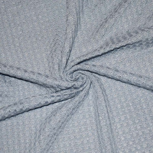 Pastel Blue Semi-Opaque Pique Knit DFW11387