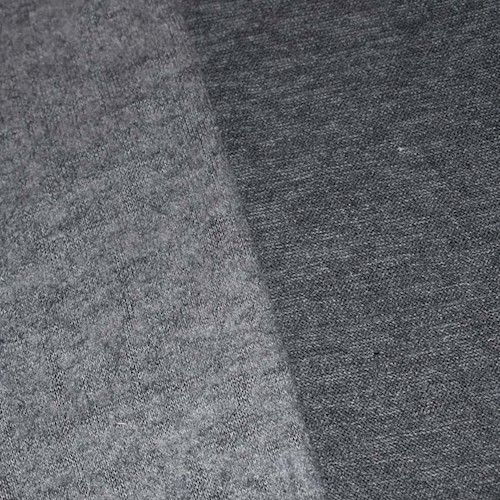 Thunder Gray Semi-Opaque Brushed Texture Sweater Jersey Knit DFW11389