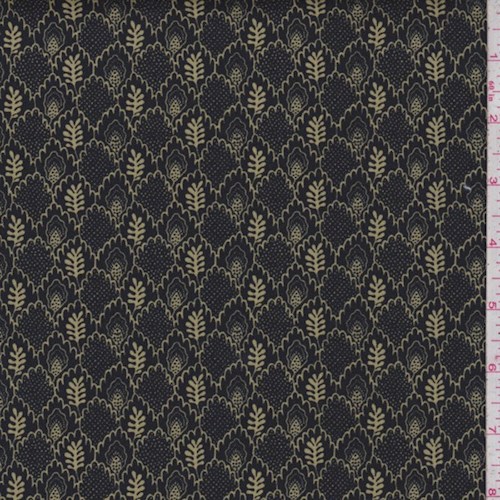 *3 1/4 YD PC--Black "Imprint" Print Cotton
