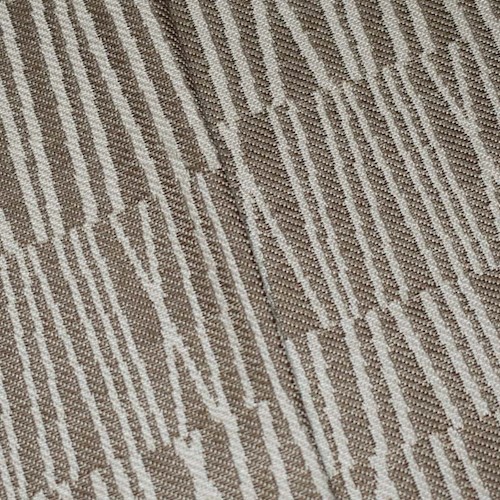 *5 3/4 YD PC -- Brown/Beige Indoor/Outdoor Matchstick Jacquard Decorating Fabric DFWX0074-XOD