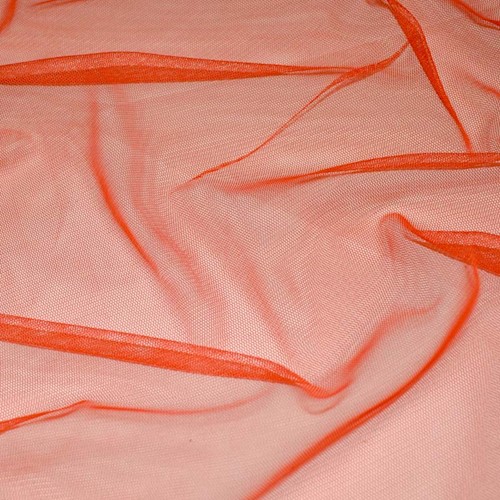 Deep Clementine Orange Mesh Knit APS0026
