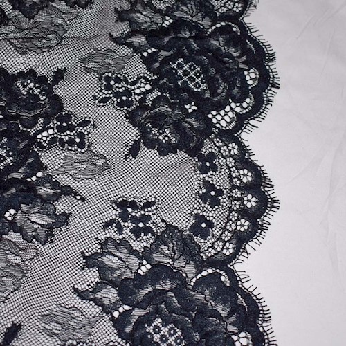 Simply Black Famous Designer Floral Mesh Lace APS0068