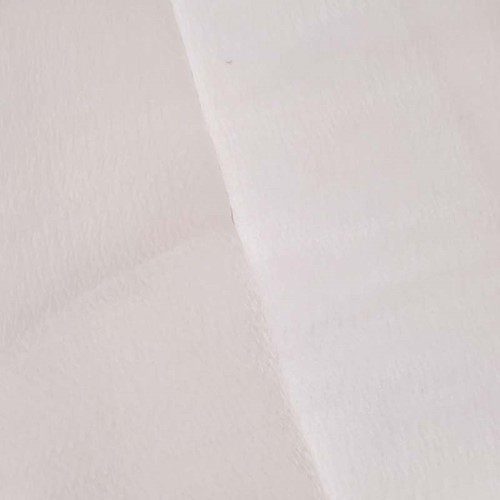 Pearl White Famous Designer Crinkle Textured Silk Blend Organza APS0076
