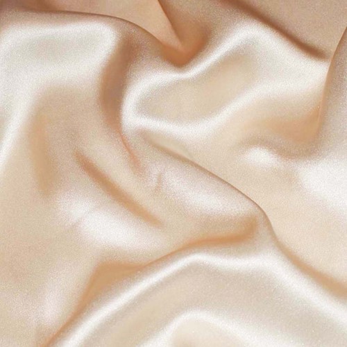 Delicate Beige Famous Designer Silk Blend Crepe Back Satin APS0093
