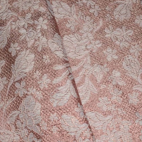 Blush Copper/Beige Famous Designer Floral Matelasse APS00112