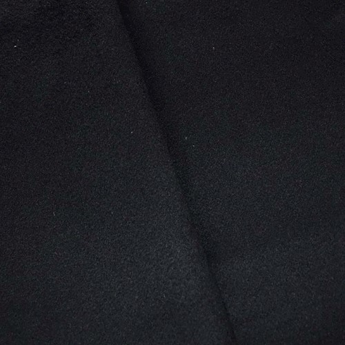 Midnight Black Boiled Wool Coating APS00124