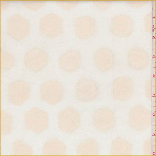*5 1/2 YD PC--Ivory/Butter Dot Stretch Chino