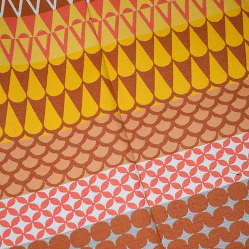 Orange/Multi Indoor/Outdoor Brentano Jacquard Decor Fabric DFW60012