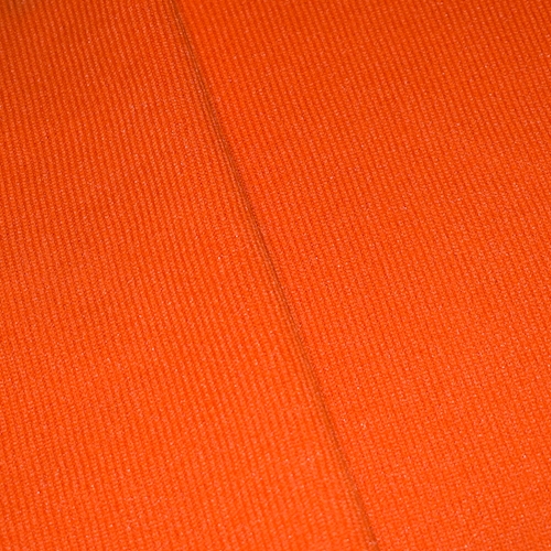 Orange Tubular Rib Knit