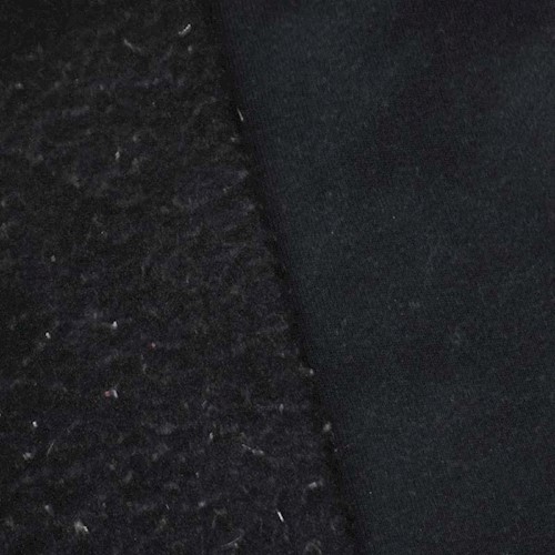 Matte Black Sweatshirt Fleece DFW59950