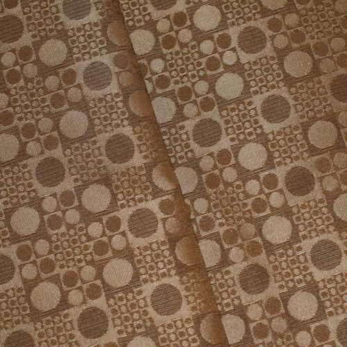 Brown/Golden Circle Jacquard Home Decorating Fabric DFW59960