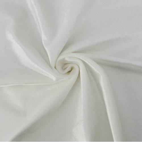 *1 1/8 YD PC--Pearl White Velveteen