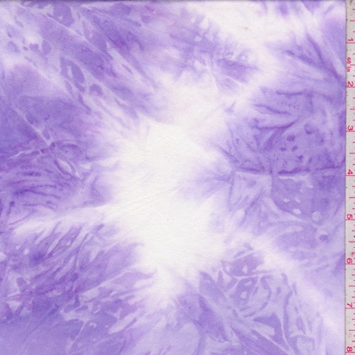 Lilac/White Tie Dye Double Brushed Jersey Knit