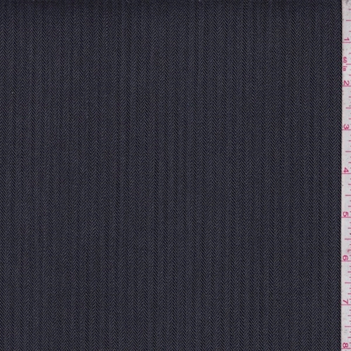 Charcoal/Black Herringbone Stripe Selvedge Denim