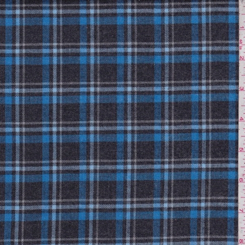 Black/Royal Plaid Flannel