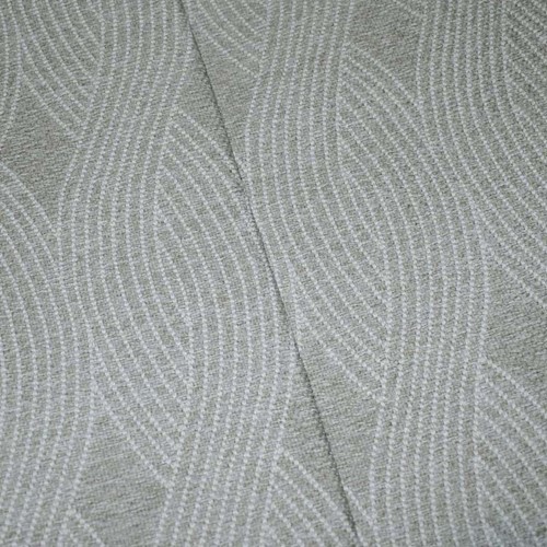 *2 3/8 YD PC -- Natural Beige/White Indoor/Outdoor Textured Wave Jacquard Decorating Fabric DFW00993-XOD
