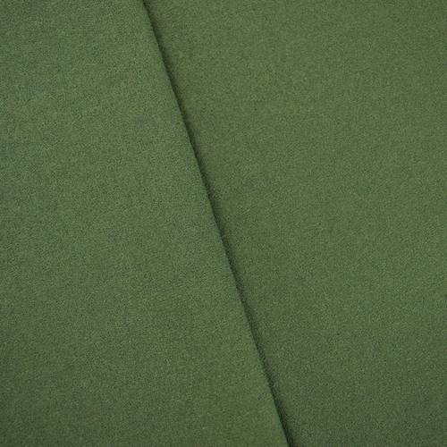 *3 1/2 YD PC--Deep Olive Green Wool Blend Stretch Textured Dobby Jacketing