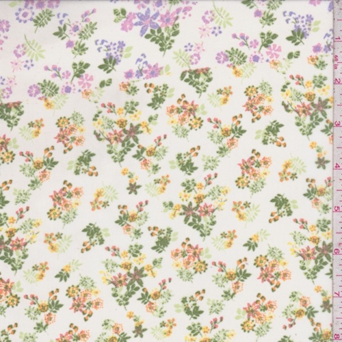 Ivory Multi Mini Floral Chiffon