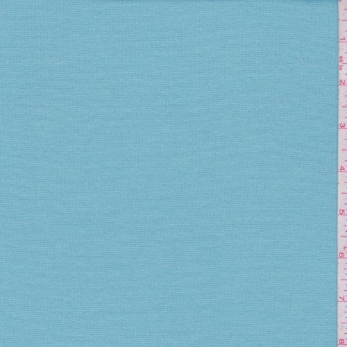 *5/8 YD PC--Robin Egg Blue Cotton Interlock Knit