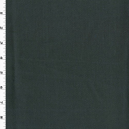 Dusty Deep Sea Green Slubbed Canvas Linen Decorating Fabric DFW60105