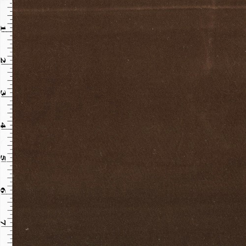 *8 1/4 YD PC--Coconut Brown Low-Pile Velvet Home Decorating Fabric DFW1892-X