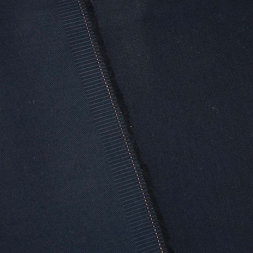 Midnight Blue Stretch Cotton Twill Jacketing APS00158