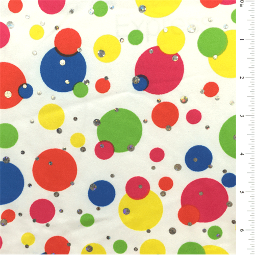 *7/8 YD PC--Multi Hologram Dot Activewear