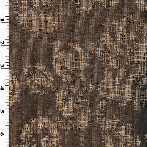 Brown/Beige Textured Baroque Jacquard Home Decorating Fabric DFW60075