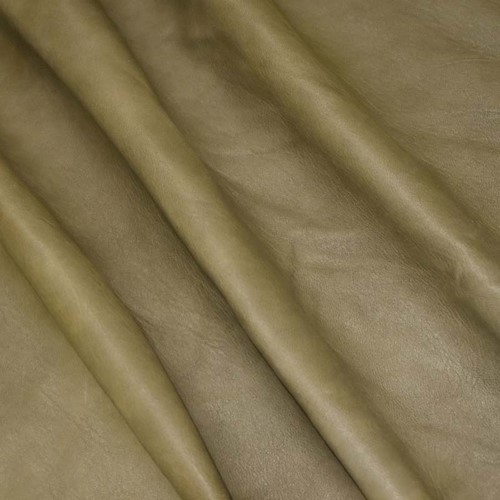 Moss Green Lamb Skin Leather Hide HIDE609