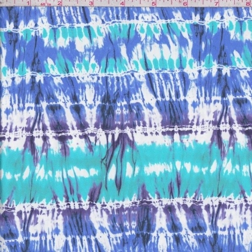 *1 YD PC--Turquoise/Purple/Blue Seismic Swimwear