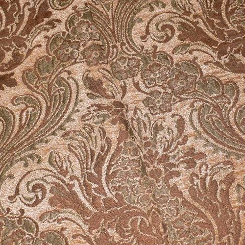 *9 YD PC--Brown/Beige/Multi Baroque Chenille Jacquard Decor Fabric
