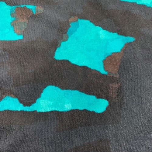 ITY Midnight/Aquamarine Geode Jersey Knit