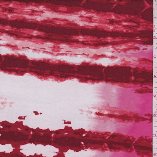 ITY Ruby/Garnet/Maroon Crackle Jersey Knit
