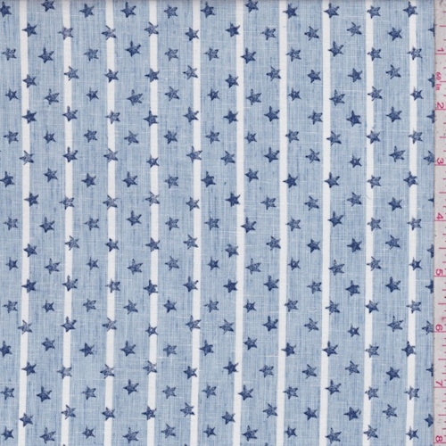 Blue/White Stripe/Star Cotton