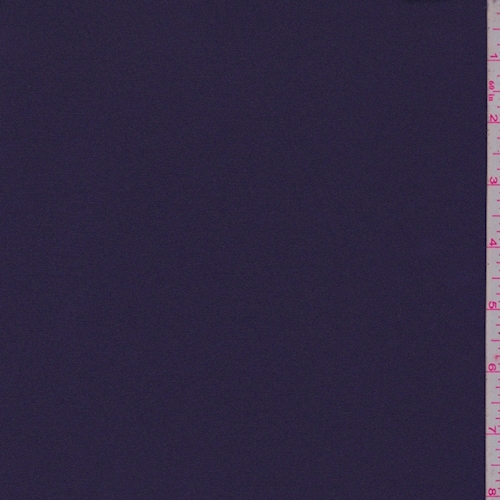 Midnight Purple Satin Back Crepe