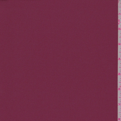 Deep Cranberry Satin Back Crepe