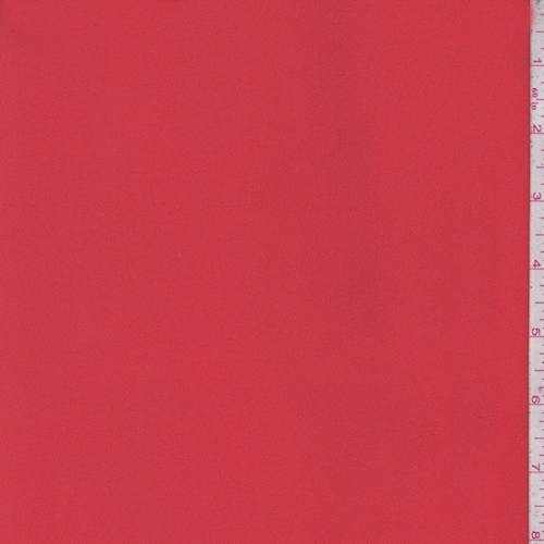 Bright Poppy Red Polyester Suiting