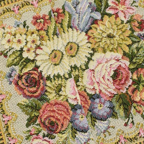 Green/Multi Framed Floral Panel Tapestry Decorating Fabric DFW60241