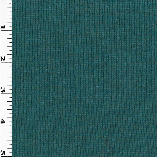 *3 1/2 YD PC--Aqua/Gray Multi Wool Blend Brushed Back Double Knit DFWAP0001523