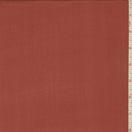 Barn Red Silk Crepe Georgette