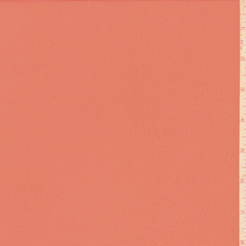 Spiced Coral Silk Chiffon