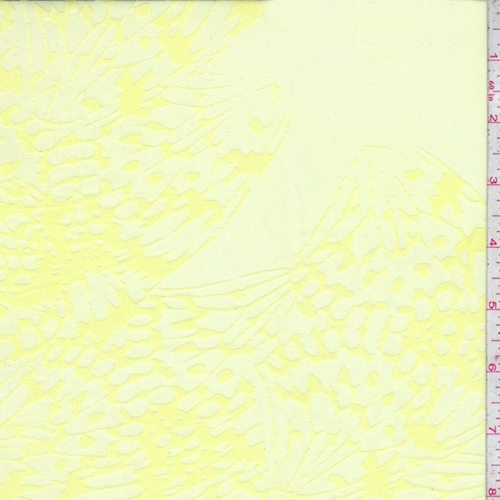 Lemonade Botanical Print Silk/Cotton Chiffon