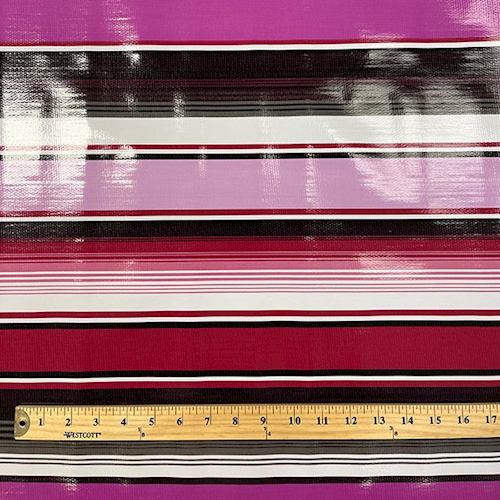 Purple Multi Stripe Oilcloth