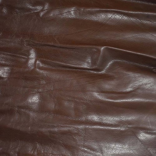 Choco Brown Glossy Leather Hide HIDE616