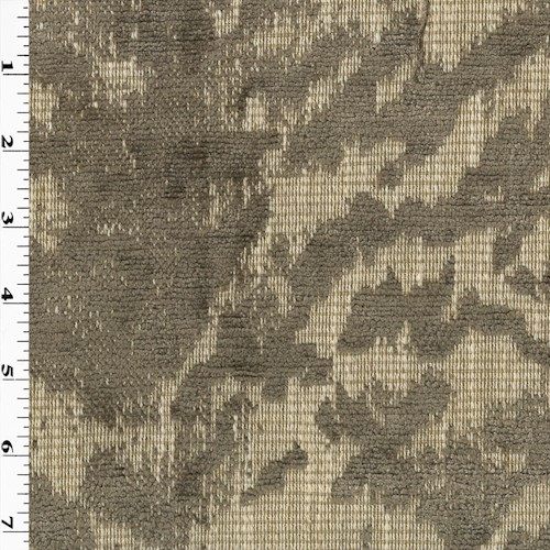 Dusty Brown/Ivory Abstract Chenille Jacquard Decor Fabric DFW60170