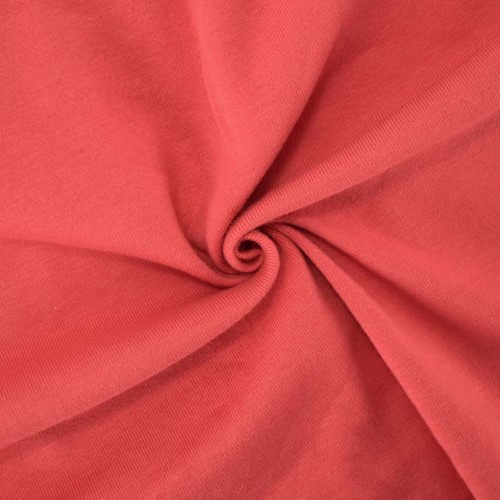 *4 1/4 YD PC -- Soft Petal Red Rib Knit DFWAP0002238