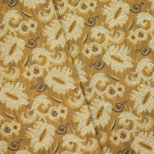 Butterscotch Brown/Beige Acanthus Leaf Jacquard Decor Fabric DFW60137